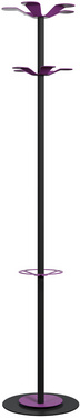 Image PAPERFLOW Garderobenständer COLOR RANGE, 10 Haken, lila