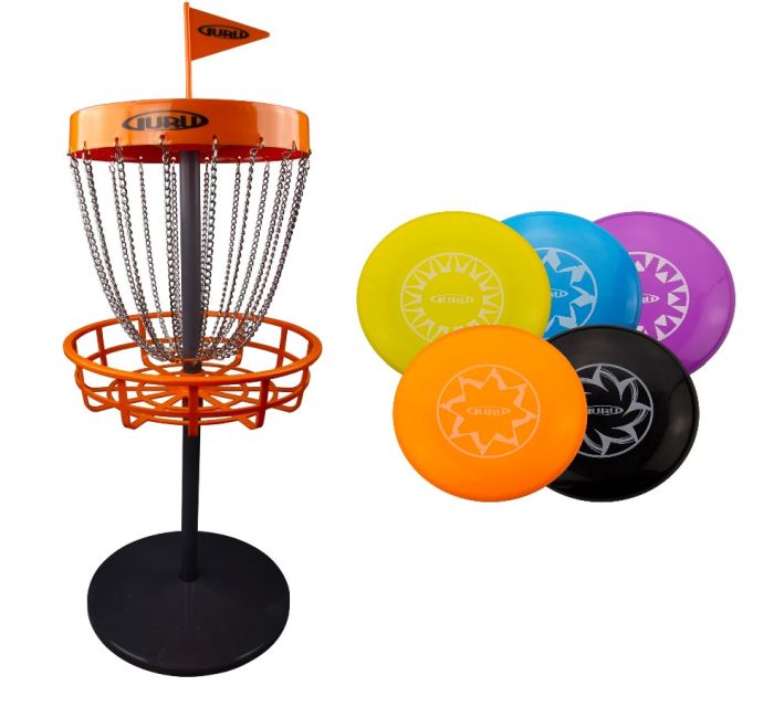 Image SCHILDKRÖT Guru Disc Golf Mini Basket-Set inkl. 5 Scheiben