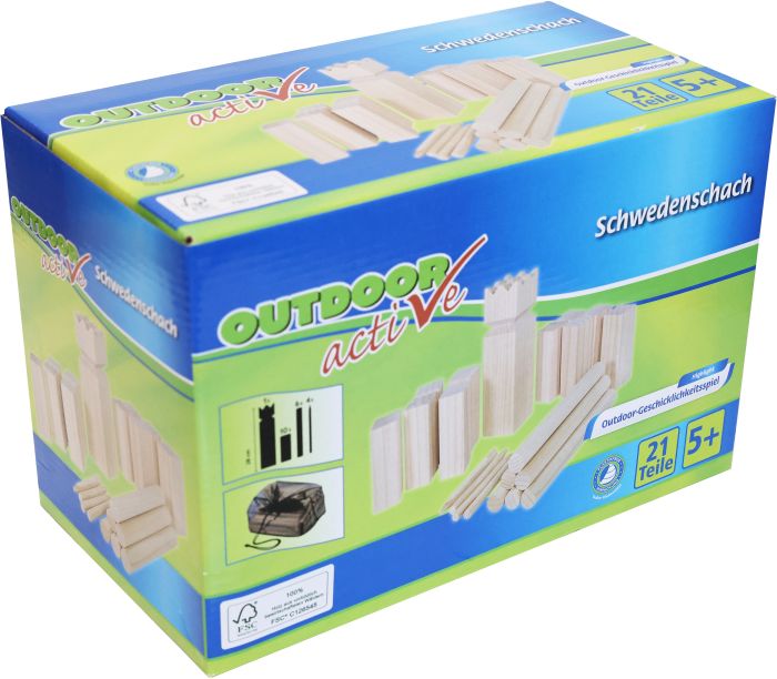 Image OA Schwedenschach Kubb 21-teilig
