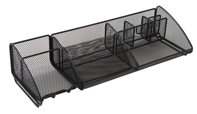 Image ALBA Stifteköcher "MESHBOARD", Drahtmetall, 9-Fächer schwarz