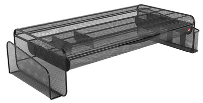 Image ALBA Monitorständer "MESHUP", aus Drahtmetall, schwarz