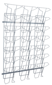 Image ALBA Wandprospekthalter "DDFIL21 M", 21 Fächer, Drahtmetall