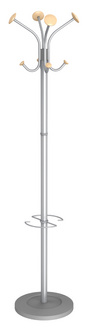 Image ALBA Garderobeständer "PMVIENA", (H)1.770 mm, silbergrau