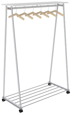 Image ALBA Kleiderständer "PMOSLO", (H)1.780 mm, silbergrau