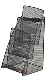 Image ALBA Tisch-Display "MESHPREZA5", A5 hoch, schwarz, 3 Fächer