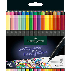 Image FABER-CASTELL Fineliner GRIP FINEPEN, 30er Kartonetui