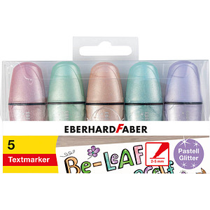 Image 5 EBERHARD FABER Glitzer pastell Mini Textmarker farbsortiert