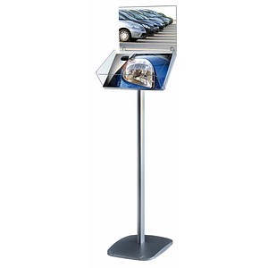 Image update displays Infoständer Take It Plus silber DIN A4