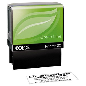 Image COLOP Textstempel, individualisierbar Green Line Printer 30 selbstfärbend schwarz
