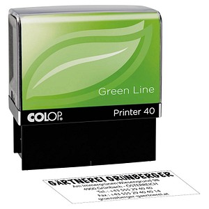Image COLOP Textstempel, individualisierbar Green Line Printer 40 selbstfärbend schwarz