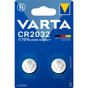 Image VARTA Electroniczelle CR 06032101402 2032 2er Blister 06032101402