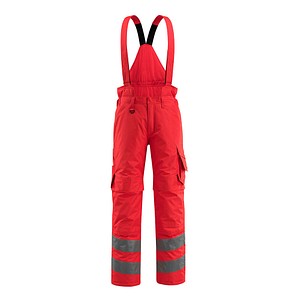 Image MASCOT® unisex Warnschutz-Latzhose Ashford  rot Größe L