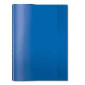 Image HERMA - A4 (210 x 297 mm) - durchsichtig, dunkelblau - Kunststoffbindemappe