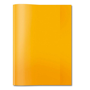 Image HERMA Heftschoner, DIN A4, aus PP, transparent-orange mit Beschriftungsetikett 
