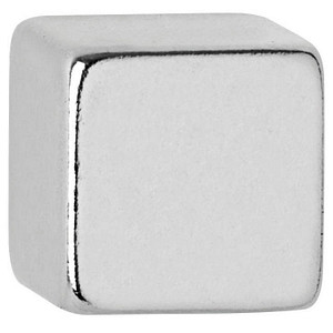 Image MAUL Neodym-Würfelmagnet, 10 mm, Haftkraft: 3,8 kg, silber