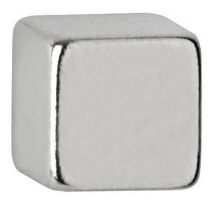 Image MAUL Neodym-Würfelmagnet, 5 mm, Haftkraft: 1,1 kg, silber