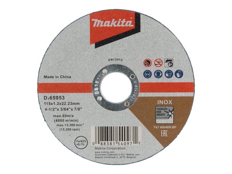Image MAKITA Trennscheibe 115x1,2mm INOX