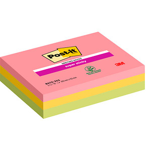 Image Post-it Super Sticky Meeting Notes, 203 x 153 mm, sortiert