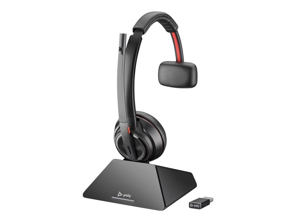 Image HP Poly Savi 8210 Monaural DECT 1880-1900 MHz Top +Charging Cradle EMEA