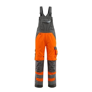 Image MASCOT® unisex Warnschutz-Latzhose Newcastle orange, dunkelanthrazit Größe 56