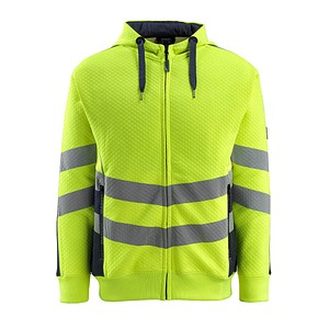 Image MASCOT® unisex Warnschutz-Langarmshirt Corby gelb, schwarzblau Größe 4XL