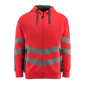 Image MASCOT® unisex Warnschutz-Langarmshirt Corby rot, anthrazit Größe L