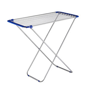 Image relaxdays Wäscheständer silber