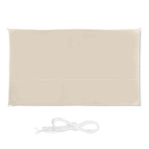 Image relaxdays Sonnensegel rechteckig beige 3,0 x 4,0 m