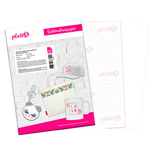 Image plottiX Sublimationspapier weiß,  100 Blatt