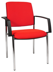 Image Topstar Besucherstuhl "BtoB 10 Polster", rot