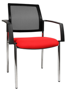 Image Topstar Besucherstuhl "BtoB 10 Netz", rot