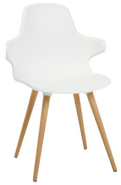 Image Topstar Besucherstuhl "T 2020", weiß / buche