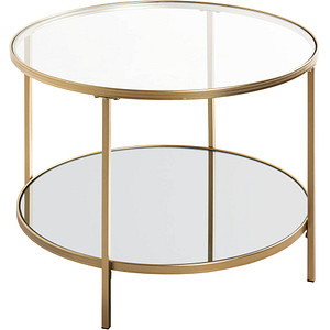 Image HAKU Möbel Beistelltisch Spiegel gold 60,0 x 60,0 x 45,0 cm