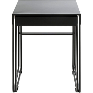 Image HAKU Möbel Beistelltische-Set Metall schwarz