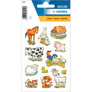Image HERMA Sticker DECOR "Bauernhoftiere