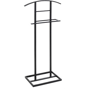 Image HAKU Möbel Herrendiener 23592 schwarz Metall Haken 45,0 x 101,0 cm