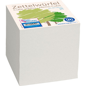 Image BRUNNEN Recycling Notizwürfel grau 8,5 x 8,5 cm, ca. 650 Blatt, 1 Pack