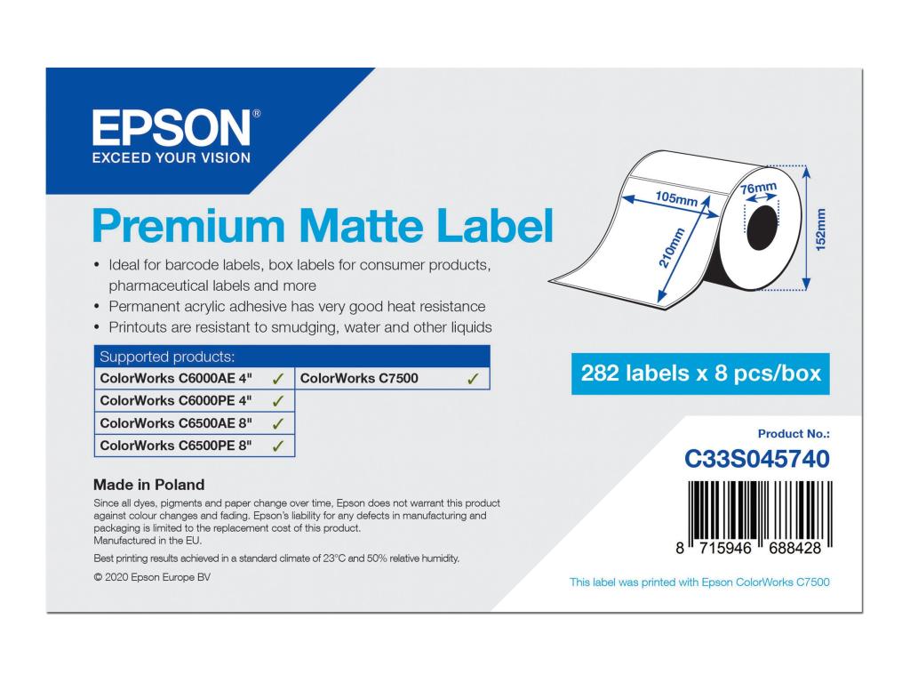 Image EPSON PREMIUM MATTE LABEL DIE-CUTROL