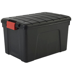 Image IRIS Ohyama Multi Aufbewahrungsbox 60,0 l schwarz, rot 39,5 x 59,0 x 35,5 cm