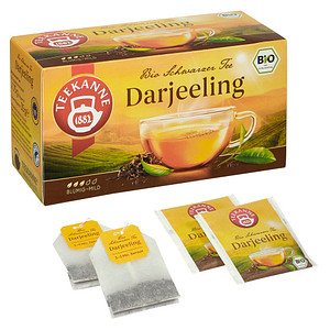 Image TEEKANNE Bio Schwarzer Tee Darjeeling Bio-Tee 20 Portionen