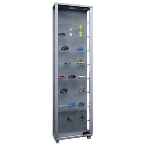 Image VCM my home Edana Maxi Vitrine silber 8 Fachböden