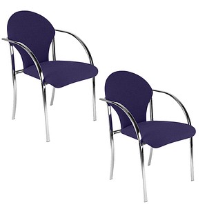 Image 2 Nowy Styl Besucherstühle VISA CHROM blau Kunststoff