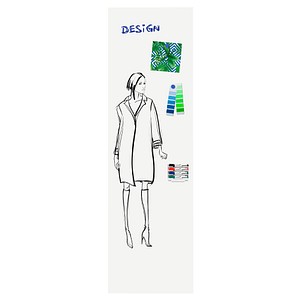 Image Legamaster Whiteboard WALL-UP 59,5 x 200,0 cm weiß emaillierter Stahl