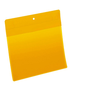 Image DURABLE Neodym-Magnettasche, DIN A5 quer, gelb mit 2 eingeschweißten Neodym Sta
