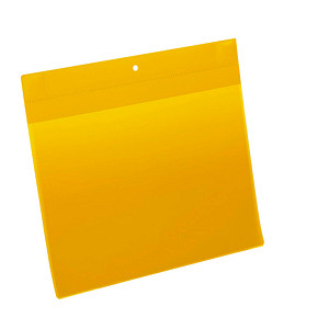 Image DURABLE Neodym-Magnettasche, DIN A4 quer, gelb mit 2 eingeschweißten Neodym Sta