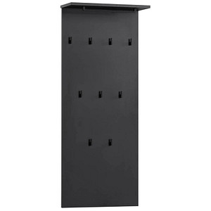 Image MÖBELPARTNER Wandgarderobe Janne 153016 schwarz Holz 9 Haken 50,0 x 120,6 cm
