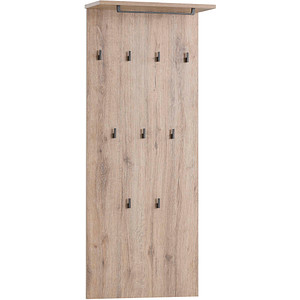 Image MÖBELPARTNER Wandgarderobe Cosmo 152795 eiche Holz 9 Haken 50,0 x 120,6 cm