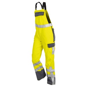 Image KÜBLER® unisex Warnschutz-Latzhose PSA SAFETY X7 warngelb, anthrazit Größe 106