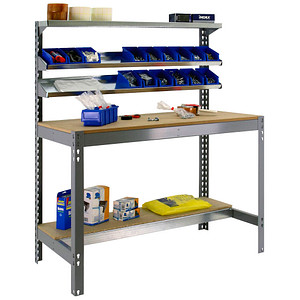Image Simon Rack Werkbank SIMONWORK BT1 900 grau 91,0 x 61,0 x 144,5 cm