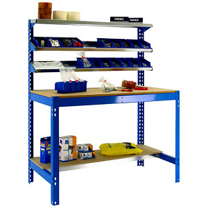 Image Simon Rack Werkbank SIMONWORK BT1 900 blau 91,0 x 61,0 x 144,5 cm